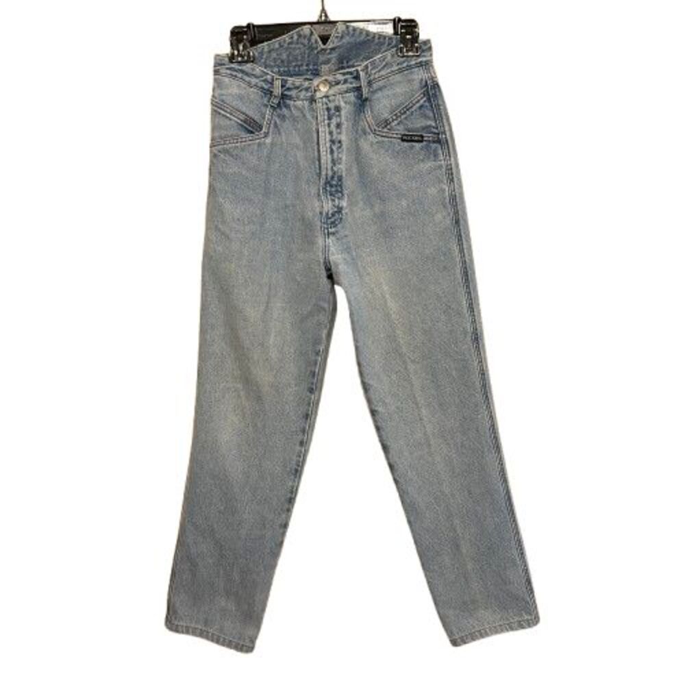 VTG Rocky Mountain High Waisted Western Bareback Blue Jeans Womens Size 29/9
